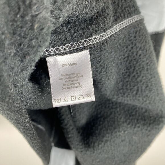 Alo Yoga 1/4 Pullover Sweatshirt Women Large Black Light Fleece Outerwear Gym - Picture 6 of 6